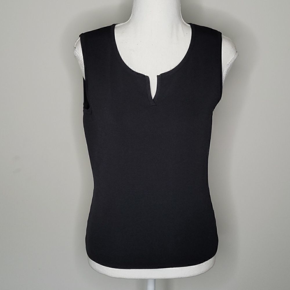 Knit Chic sz S black top/ blouse